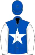 Blue, white star and sleeves