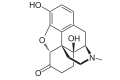Chemical structure of Oxymorphone.