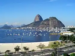 Botafogo Bay and beach with Sugarloaf in the background