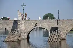 Písek Stone Bridge, 1263–1265[10]