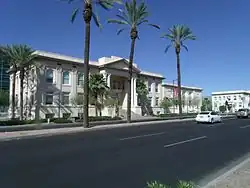Phoenix Union High School was built in 1912 and is located at 512 E. Van Buren. It was listed in the National Register of Historic Places on July 15, 1982, ref. #82002085.