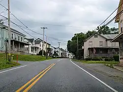PA 25 westbound in Spring Glen