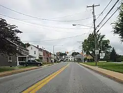 PA 772 westbound in Rothsville
