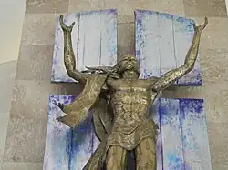 Detail of the church altar crucifix