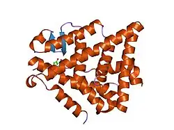 1qkm: HUMAN ESTROGEN RECEPTOR BETA LIGAND-BINDING DOMAIN IN COMPLEX WITH PARTIAL AGONIST GENISTEIN