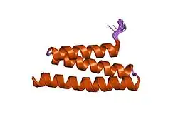 1yxr: NMR Structure of VPS4A MIT Domain