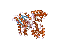 2ihb: Crystal structure of the heterodimeric complex of human RGS10 and activated Gi alpha 3