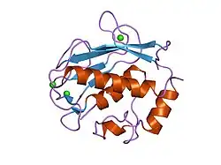 2oxw: Human MMP-12 complexed with the peptide IAG