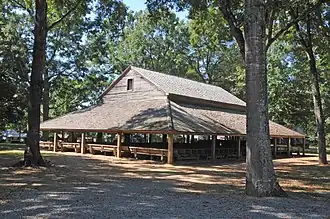 The tabernacle of Pleasant Grove Camp Meeting Ground