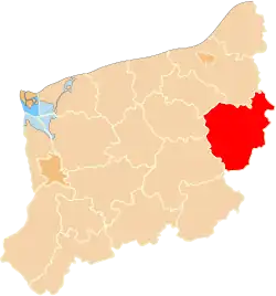 Location within the voivodeship