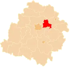 Location within the voivodeship