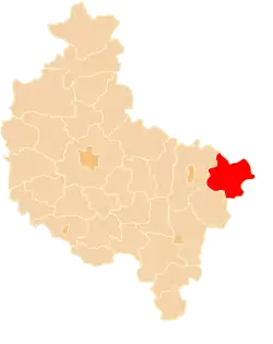 Location within the voivodeship