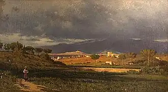 NEAR THE PORTA SOLARA LOOKING TOWARDS SABINE MOUNTAINS - 1884