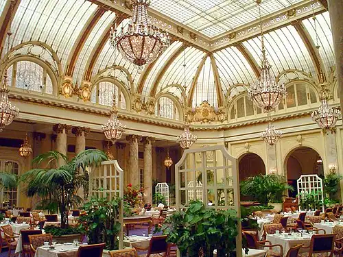The Garden Court at the new Palace Hotel