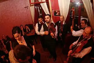 Palatka Gypsy Band in 2009 (L–R): Remus, Florin, Ştefan, Nelu, Lőrincz