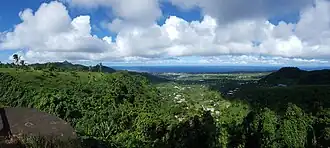 Panorama from Aʻoloau, facing south