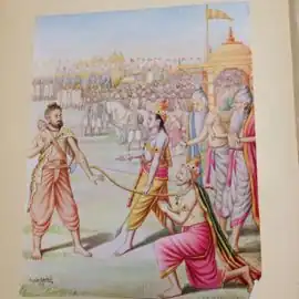 Rama and Parashurama with Dasharatha
