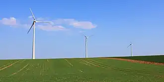 The wind farm in Grimault