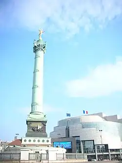 The July Column and the Opera de la Bastille.