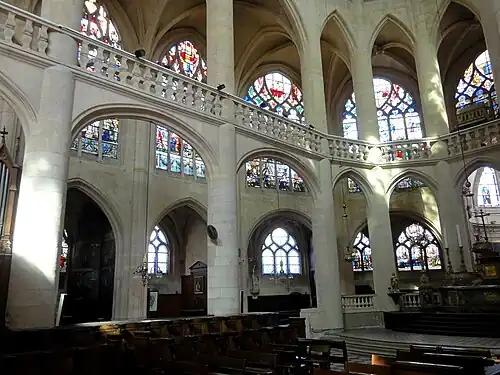 The choir on the north side