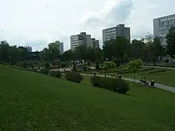 Park at the corner of 1 Maja and Dworcowa Streets