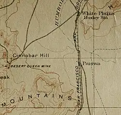 Map of Nevada and Parran