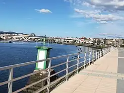 Seafront promenade and the city