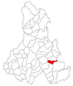Location in Harghita County