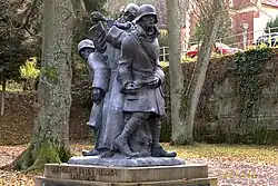 New realization of the destroyed sculpture Dance of Death by Emil Schwantner, Trutnov (2017)