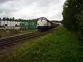 Tourist train on a business track of Pauliströms bruk at Pauliström (2013)