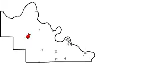 Location of Pawnee, Oklahoma