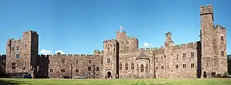 Peckforton Castle from the courtyard