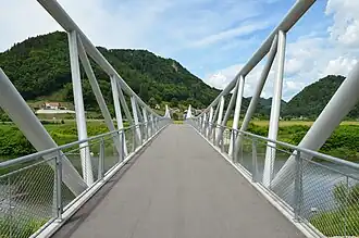 Steel truss structure, Hi-Bond deck