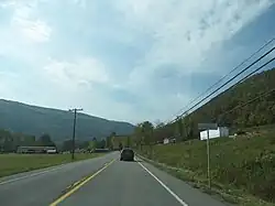 PA 120 westbound entering Farwell