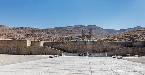 The entrance of Persepolis.