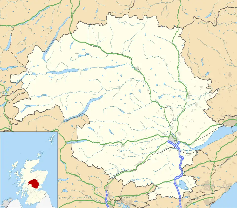 Comrie is located in Perth and Kinross