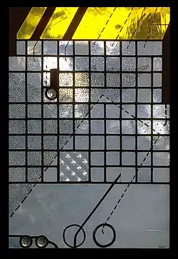 Peter Mollica, Glass Drawing 1a, (1977), destroyed