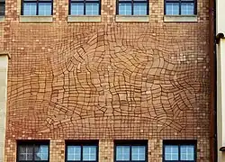Peter Oriešek, Jindra Viková, ceramic picture, 1975, Old Town Hall in Prague