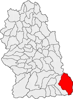 Location in Hunedoara County