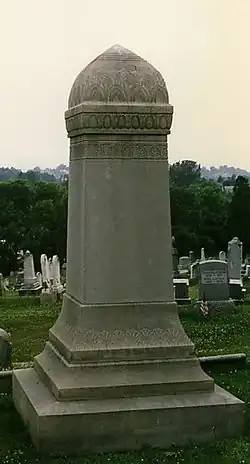 Phallic tombstone