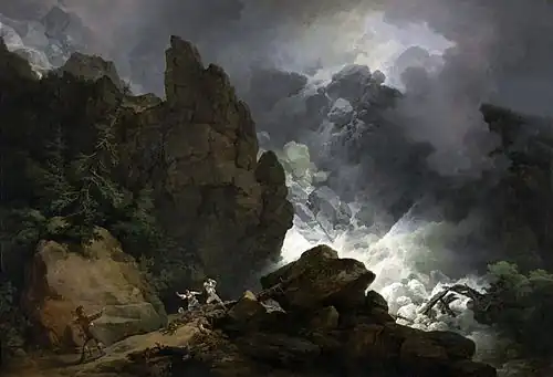 An Avalanche in the Alps, 1803