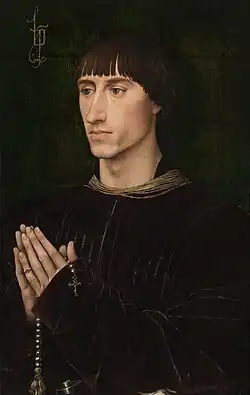 Portrait of Philippe I de Croÿ by Rogier van der Weyden. 1460