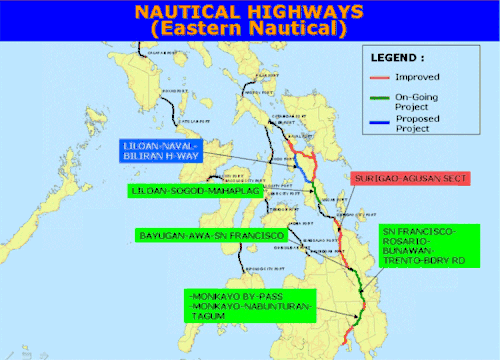 Eastern Nautical Highway - Masbate, Leyte and Southern Leyte, Dinagat Islands and Surigao del Norte