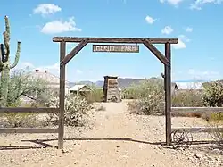 Entrance to the Meritt Farm.