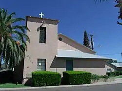 The Sunnyslope Presbyterian Church was founded in 1927 in Sunnyslope. The structure was built in 1949 and is located at 9317 N 2nd Street, in the Sunnyslope District of Phoenix. The church is listed in the Phoenix Historic Property Register.