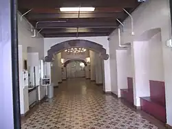 The lobby of the Westward Ho Hotel. The hotel was built in 1928 and is located at 618 N. Central Ave. Among the notable people who have passed through this lobby are John F. Kennedy, Marilyn Monroe, Paul Newman, Elizabeth Taylor, Nicky Hilton, Roy Rogers, Jackie Gleason, Mryna Loy, Amelia Earhart, Esther Williams, Danny Thomas, Gary Cooper, Lucille Ball, Clark Gable, Henry Fonda, Bob Hope, Liberace, Lee Marvin, Tyrone Power, Eleanor Roosevelt, Shirley Temple, Al Capone, Spencer Tracy, John Wayne, and Robert Wagner married Natalie Wood on the hotel Patio.