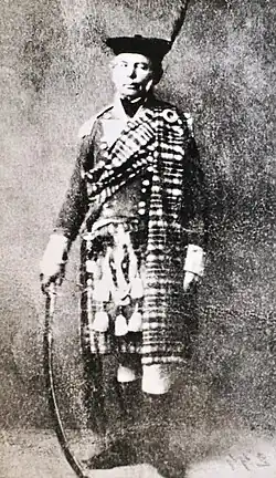 Lieutenant-Colonel Alexander Fraser in a Scottish highland uniform. He was a Scottish soldier serving in Canada between 1807 and 1815.