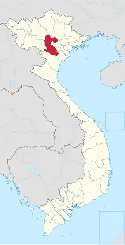 Location of Phú Thọ within Vietnam