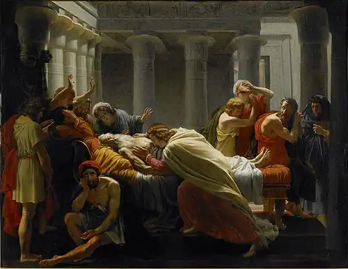 François-Edouard Picot, La mort de Jacob, 1813, Rennes, musée des Beaux-Arts