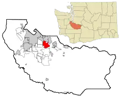 Location of Puyallup, Washington